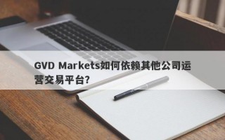 GVD Markets如何依赖其他公司运营交易平台？