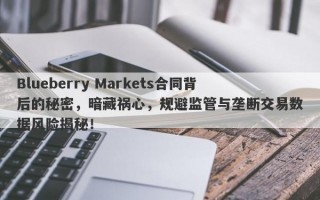 Blueberry Markets合同背后的秘密，暗藏祸心，规避监管与垄断交易数据风险揭秘！