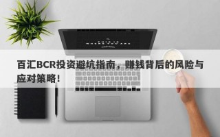 百汇BCR投资避坑指南，赚钱背后的风险与应对策略！