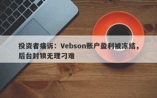 投资者痛诉：Vebson账户盈利被冻结，后台封锁无理刁难