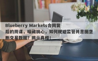 Blueberry Markets合同背后的阴谋，暗藏祸心，如何规避监管并意图垄断交易数据？揭示真相！