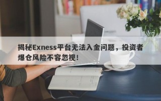 揭秘Exness平台无法入金问题，投资者爆仓风险不容忽视！