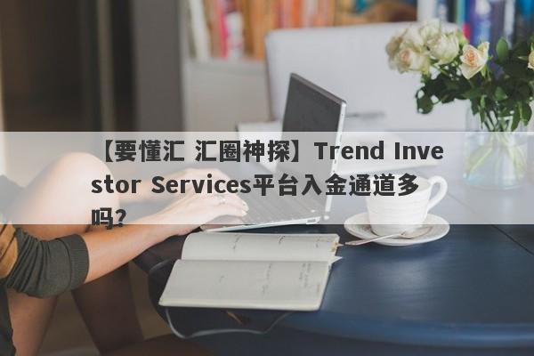 【要懂汇 汇圈神探】Trend Investor Services平台入金通道多吗？
-第1张图片-要懂汇圈网