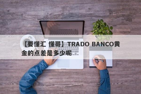 【要懂汇 懂哥】TRADO BANCO黄金的点差是多少呢
-第1张图片-要懂汇圈网