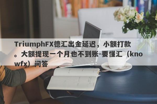 TriumphFX德汇出金延迟，小额打款。大额提现一个月也不到账-要懂汇（knowfx）问答-第1张图片-要懂汇圈网