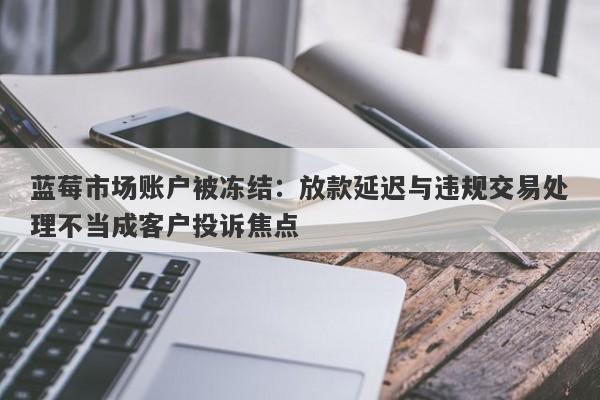 蓝莓市场账户被冻结：放款延迟与违规交易处理不当成客户投诉焦点-第1张图片-要懂汇圈网