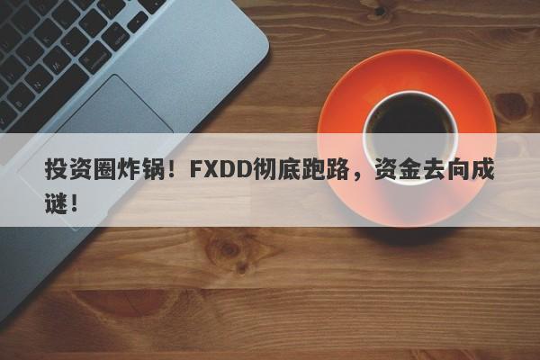 投资圈炸锅！FXDD彻底跑路，资金去向成谜！-第1张图片-要懂汇圈网